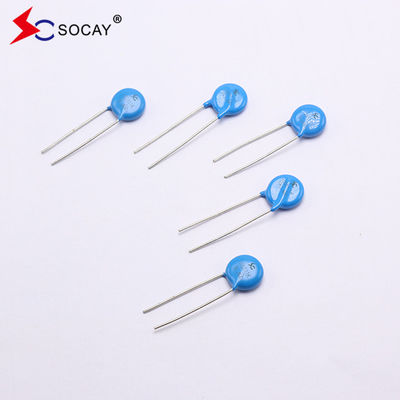 10D Série Metal Oxide Varistor 10D820K / 10D820KJ Ф10mm 135VC Potência nominal 0,4W