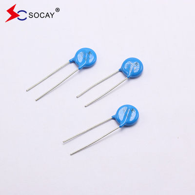 10D Série Metal Oxide Varistor 10D820K / 10D820KJ Ф10mm 135VC Potência nominal 0,4W