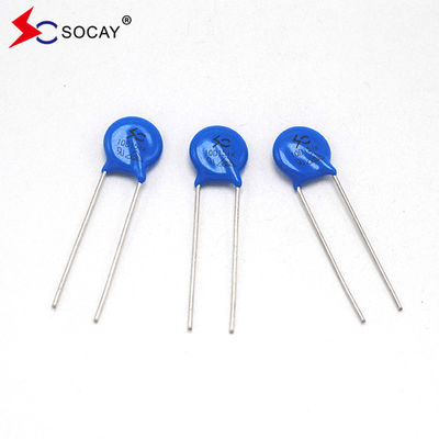 10D Série Metal Oxide Varistor 10D820K / 10D820KJ Ф10mm 135VC Potência nominal 0,4W