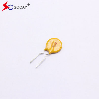 Fusível reiniciável de chumbo radial PPTC SC60-090CW0D I manter 0,9A Tensão máxima 60Vdc