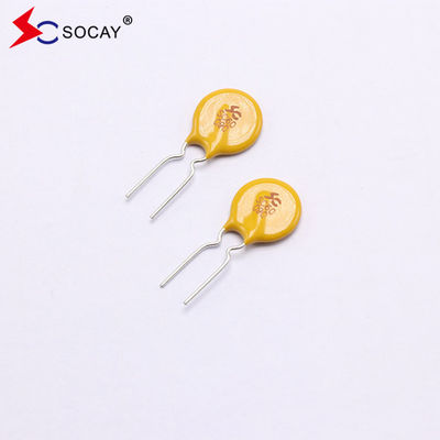 Fusível reiniciável de chumbo radial PPTC SC60-090CW0D I manter 0,9A Tensão máxima 60Vdc