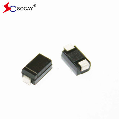 Pacote SMA Diodo Zener de silício 1SMA4728A 1W 3.3V Corrente Zener admissível 285mA