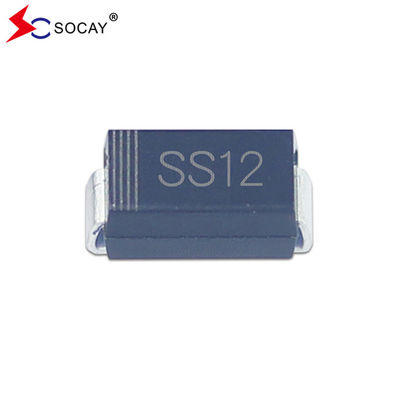 20V Repetitivo Pico Voltagem Reversa SS12A Schottky Diodo de Barreira SMA Pacote
