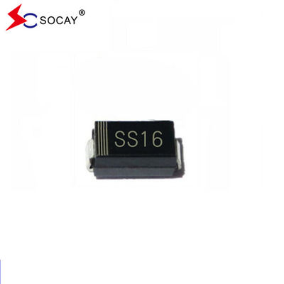 Pacote SMD Rectificador Schottky 60 V SS16A Diodo Schottky DO-214AC