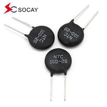 SOCAY Power NTC Thermistor MF72-SCN10D-5 10Ω Imax Ampla faixa de resistência
