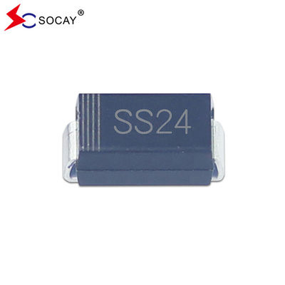 Pacote SMA Rectificador Schottky SS24A Diodo de barreira Schottky VRRM 40V 2A DO-214AC