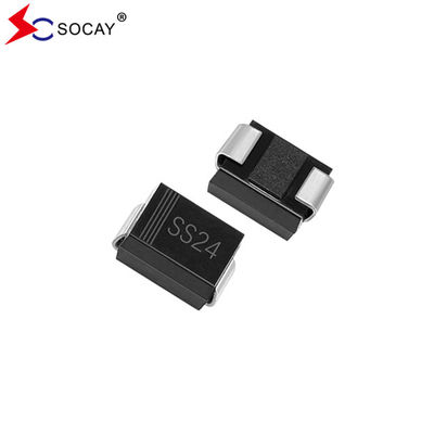 Rectificadores de barreira SMD Schottky 20~200VRRM DO-214AA SMB Pacote SS24B 40VRRM
