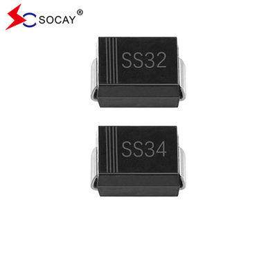 20VRRM Diodo de barreira Schottky SS32B Montador de superfície VRMS Pacote SMB de 14 V