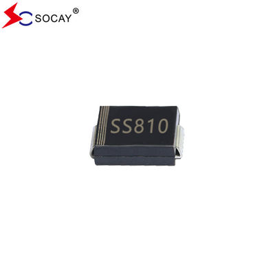 100VRRM Diodo de barreira de superfície montado Schottky SS810C 70VRMS Pacote SMC de tensão
