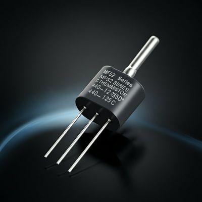 MF52 Série NTC Thermistor com conformidade RoHS e temperatura de funcionamento de -40 a 125 graus C