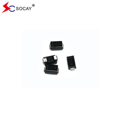 Diodo de barreira de Schottky compacto Socay SS35A em pacote DO-214AC com 50V máxima voltagem inversa de pico repetitivo