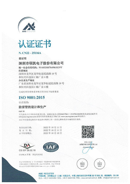 China Shenzhen Socay Electronics Co., Ltd. Certificações